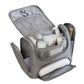 Grande trousse de toilette suspendue avec compartiments visibles