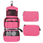 Trousse rose compacte avec zip et poignée latérale