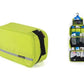 Trousse de toilette suspendue en nylon waterproof, ouverte