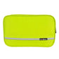 Trousse de toilette jaune, mise en situation sur une étagère