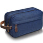 Trousse de toilette bleu marine avec poche avant visible