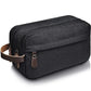 Trousse de toilette noire avec poignée de transport