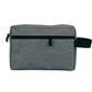 Vue de dessus d'une trousse de toilette anthracite