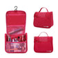 Trousse de toilette ouverte montrant plusieurs compartiments