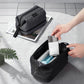Trousse de toilette imperméable avec fermeture éclair ouverte
