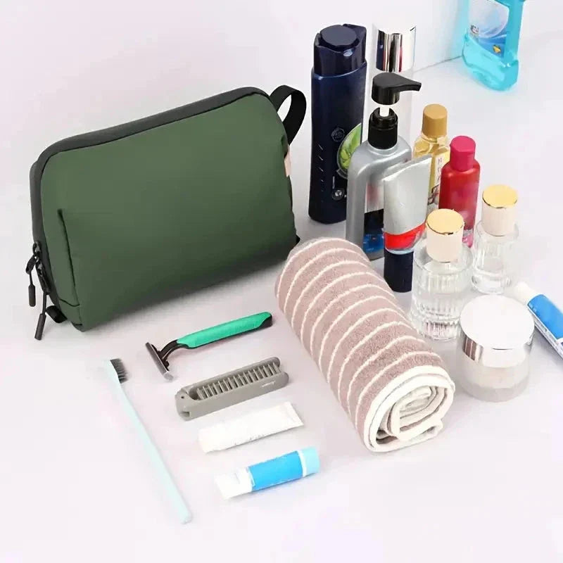 Gros plan sur le matériau imperméable de la trousse