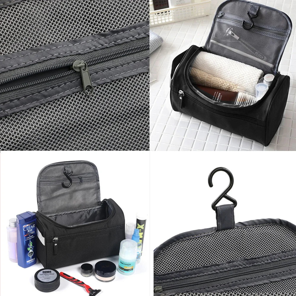Vue de côté de la trousse à suspendre pour homme