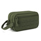 Trousse de toilette kaki en tissu oxford robuste