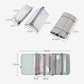 Trousse de toilette pliable ouverte avec compartiments visibles
