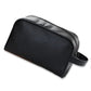 Trousse de toilette ouverte montrant le grand compartiment principal