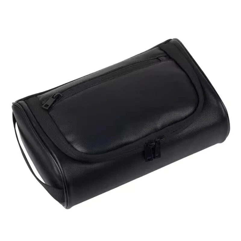 Trousse de toilette noire vintage avec design élégant