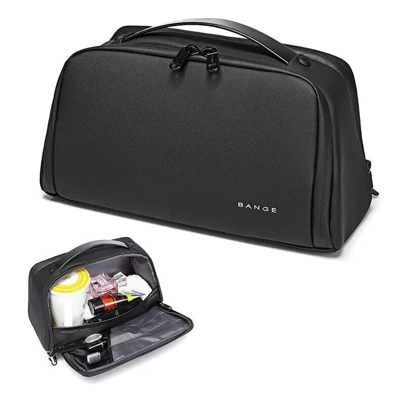 Trousse de voyage homme avec compartiments multiples et poignée