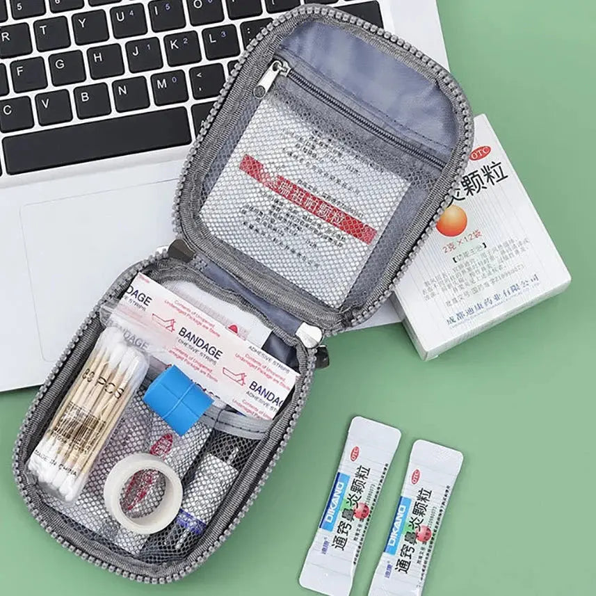 Trousse médicale de voyage compacte avec fermeture éclair