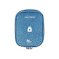 Trousse médicale bleue, idéale pour le voyage