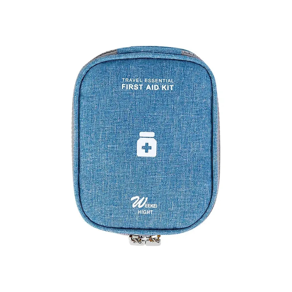 Trousse médicale bleue, idéale pour le voyage