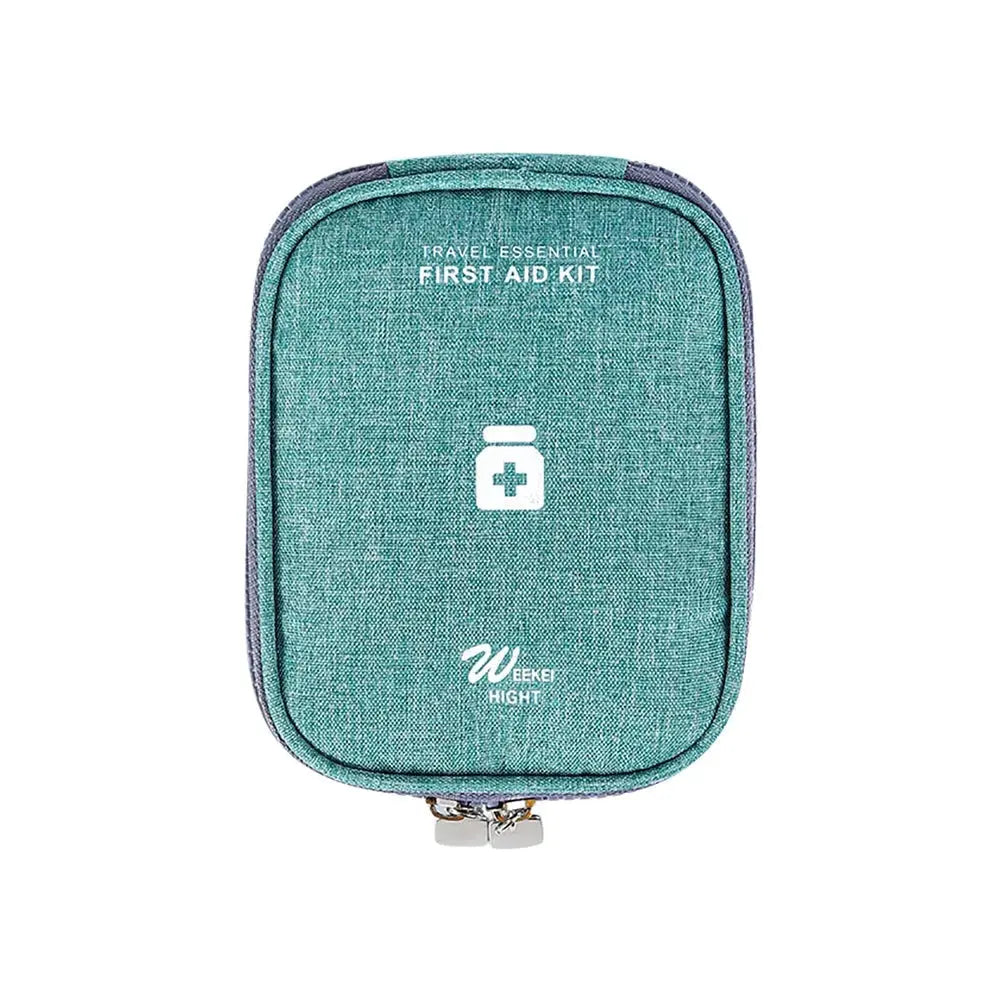 Trousse médicale verte en tissu Oxford, vue de face