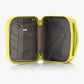 Vue latérale du vanity case montrant sa structure robuste