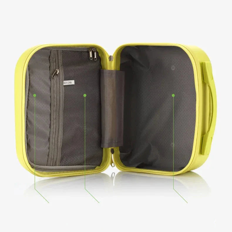 Vue latérale du vanity case montrant sa structure robuste