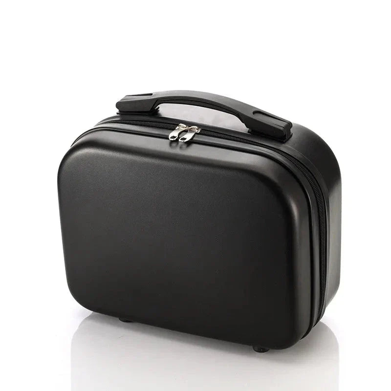 Vanity case noir avec surface texturée et résistante aux chocs