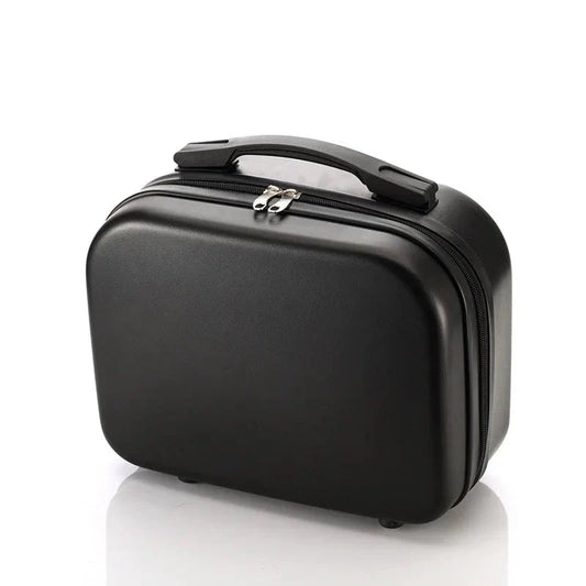Vanity case noir avec surface texturée et résistante aux chocs
