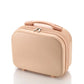 Vanity case rose avec poignée pratique pour un transport facile