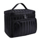 Vanity noir avec grand compartiment, texture souple