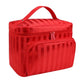 Vanity rouge spacieux, fermeture à zip pratique