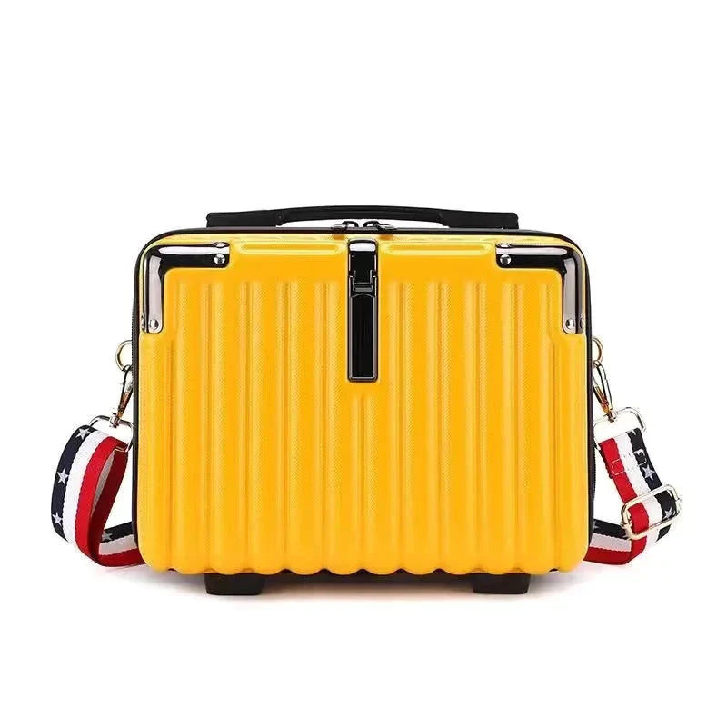 Vanity case rigide jaune, design moderne et lumineux