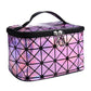 Vanity rose compact avec détails de couture visibles
