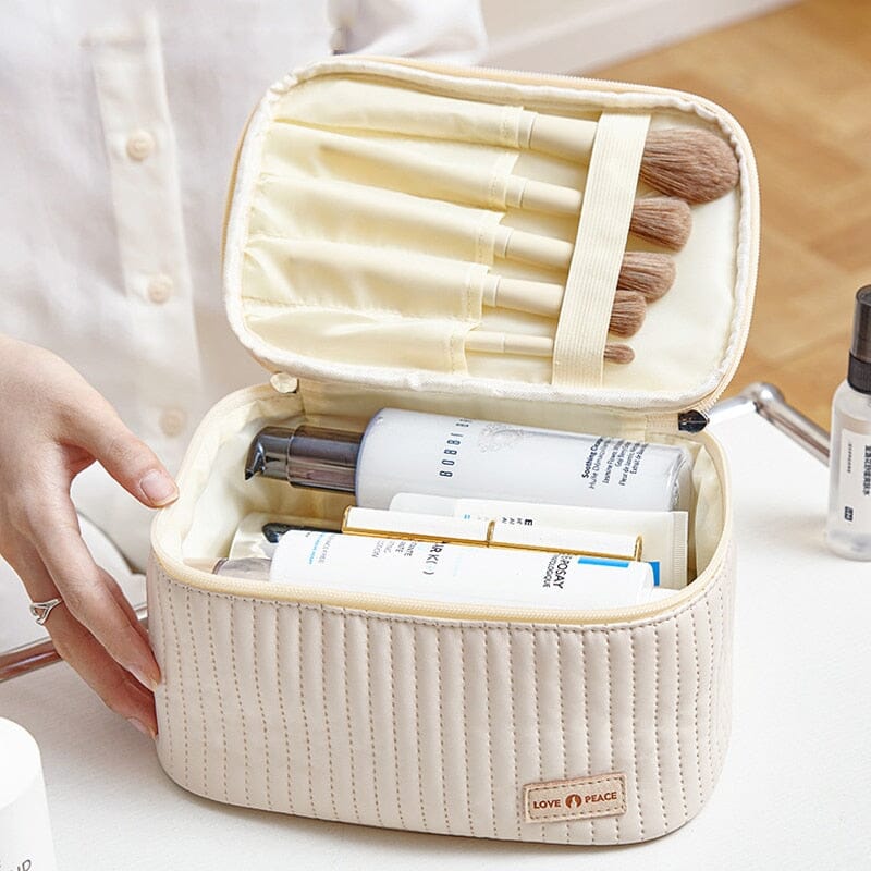 Vanity chic en PU, idéal pour organisation de voyage