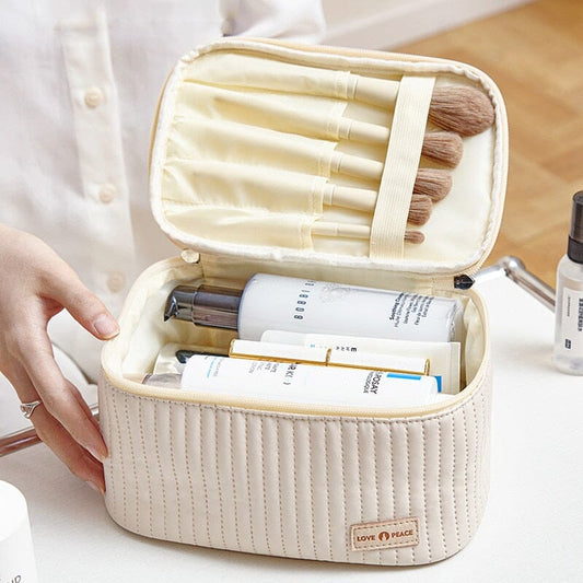 Vanity chic en PU, idéal pour organisation de voyage