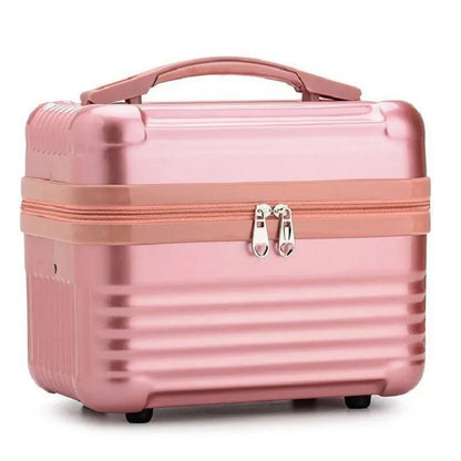 Vanity rose avec design chic et pratique pour cosmétiques