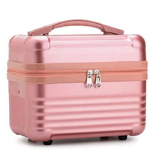Vanity rose avec design chic et pratique pour cosmétiques